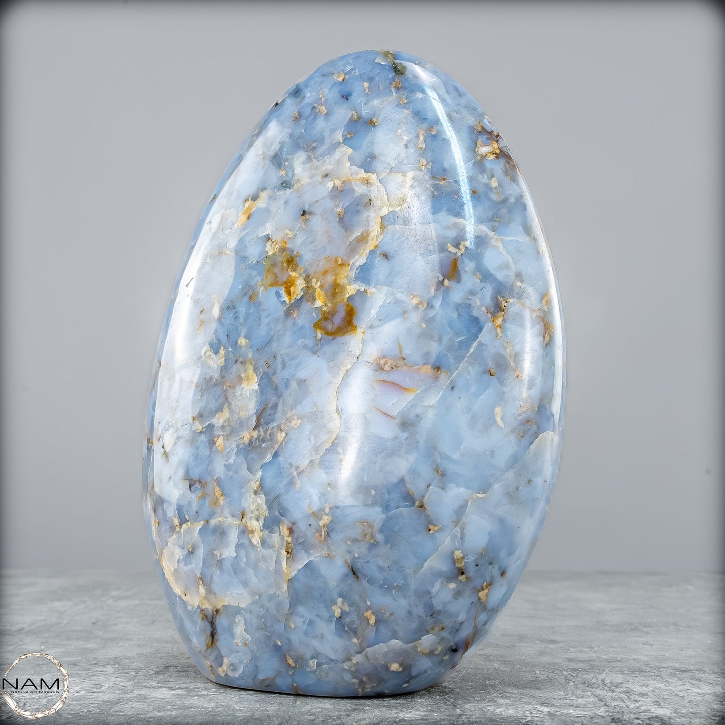 Natürliche Blaue Quarz Freiform aus Brasilien - 1198,66g