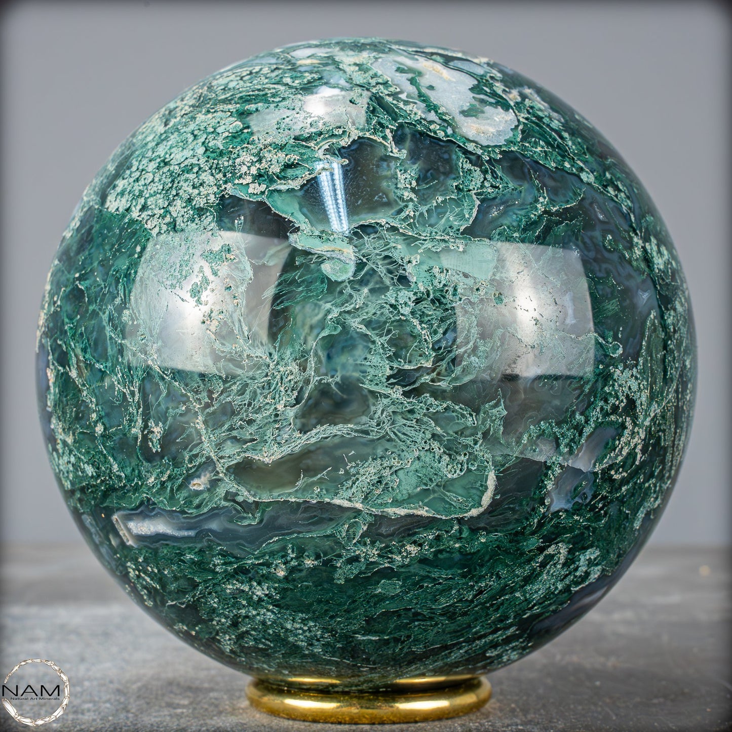 Natürlicher Moos Achat Kristall-Kugel - 1883,74g - 116mm