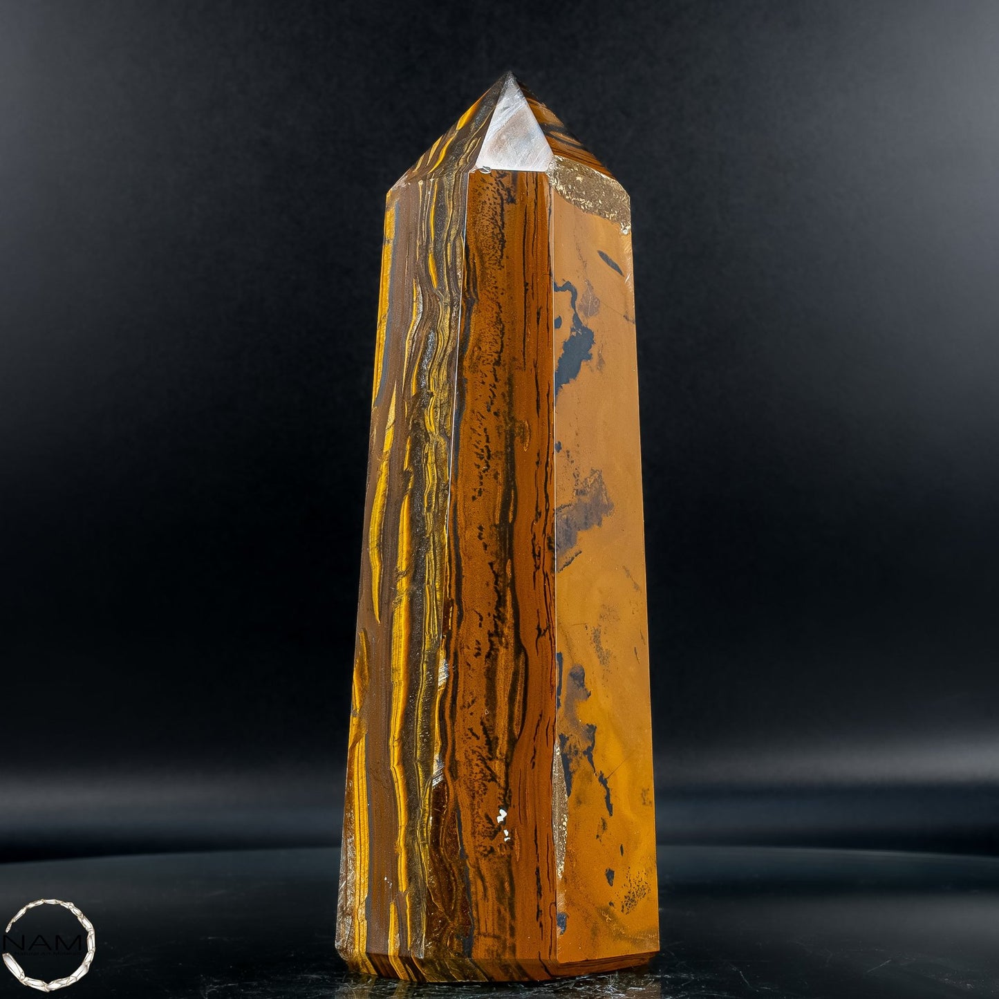 Natürlicher Tigerauge-Obelisk - 1162,67g