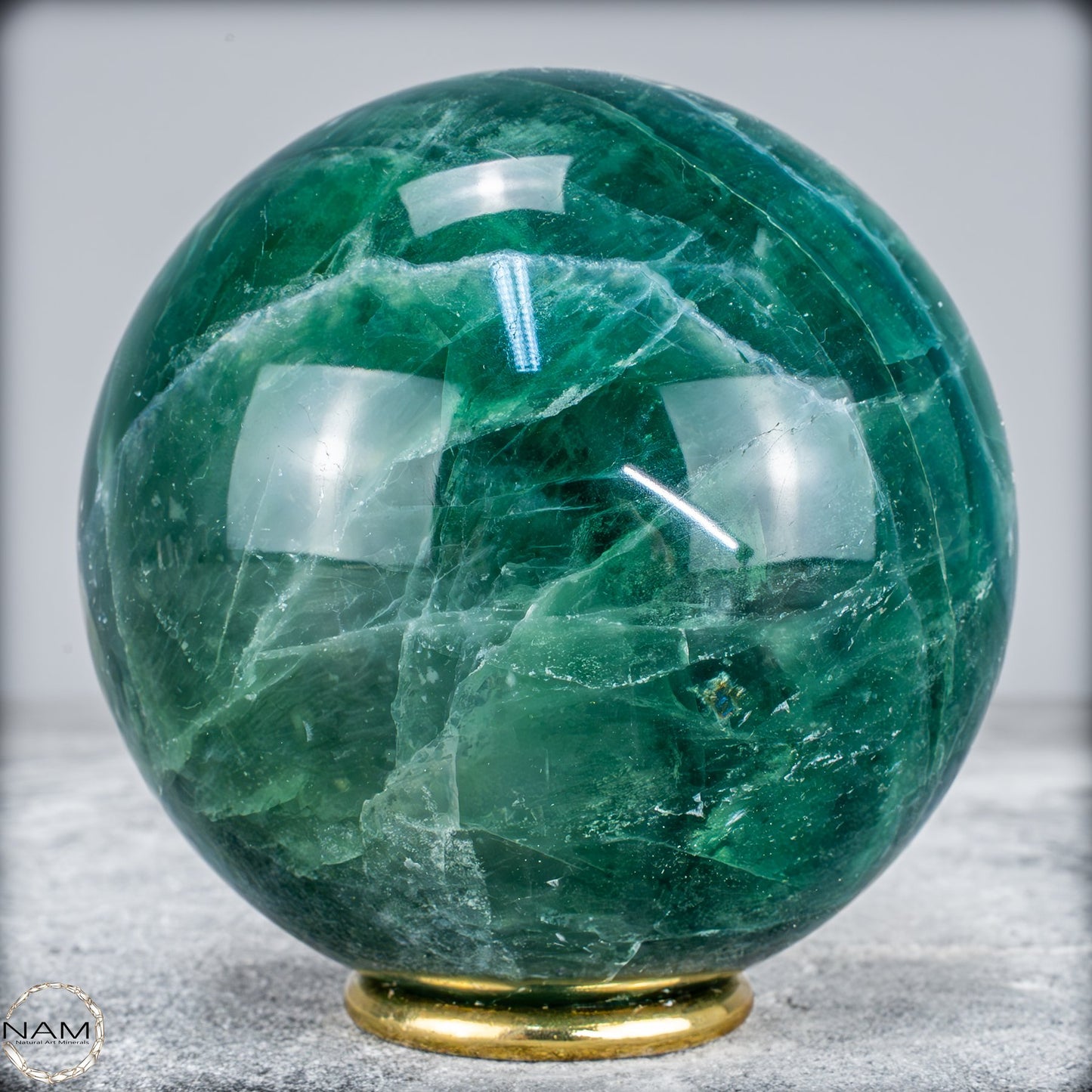 Natürliche Grüne Fluorit Kristallkugel, Spitzenqualität - 1406,15g