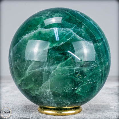 Natürliche Grüne Fluorit Kristallkugel, Spitzenqualität - 1406,15g