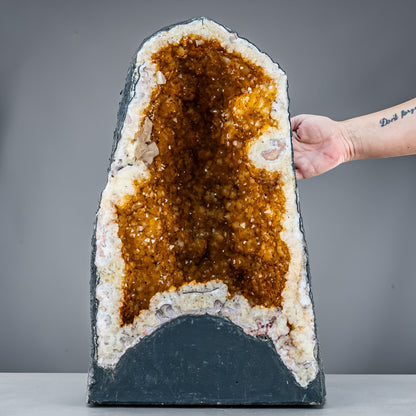 Große  Citrin-Quarz Druse, Brasilien - 38384,99g