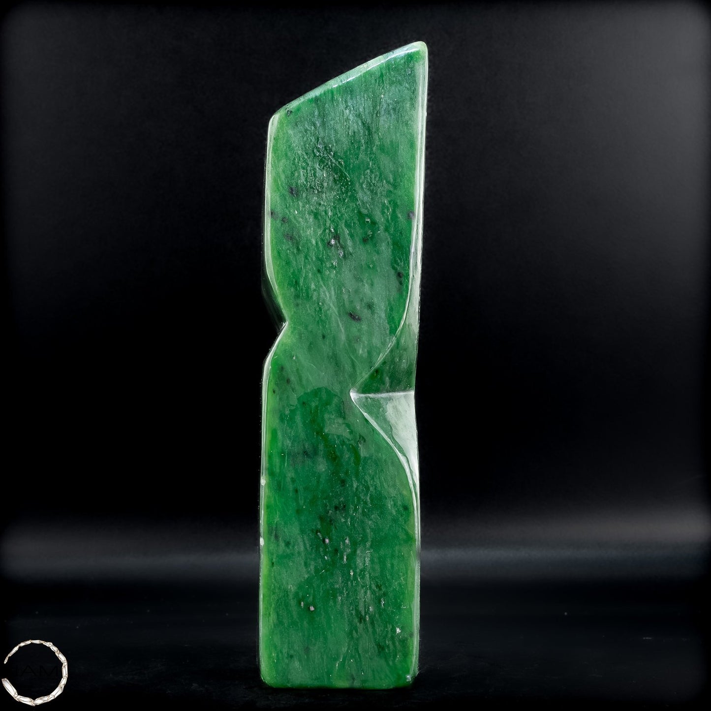 Natürliche Jade-Nephrit Freiform aus Burma - 803,15g
