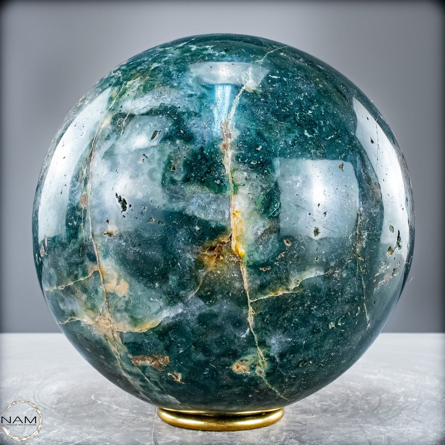 Natürliche Ocean-Jaspis-Achat Kugel 8915,38g