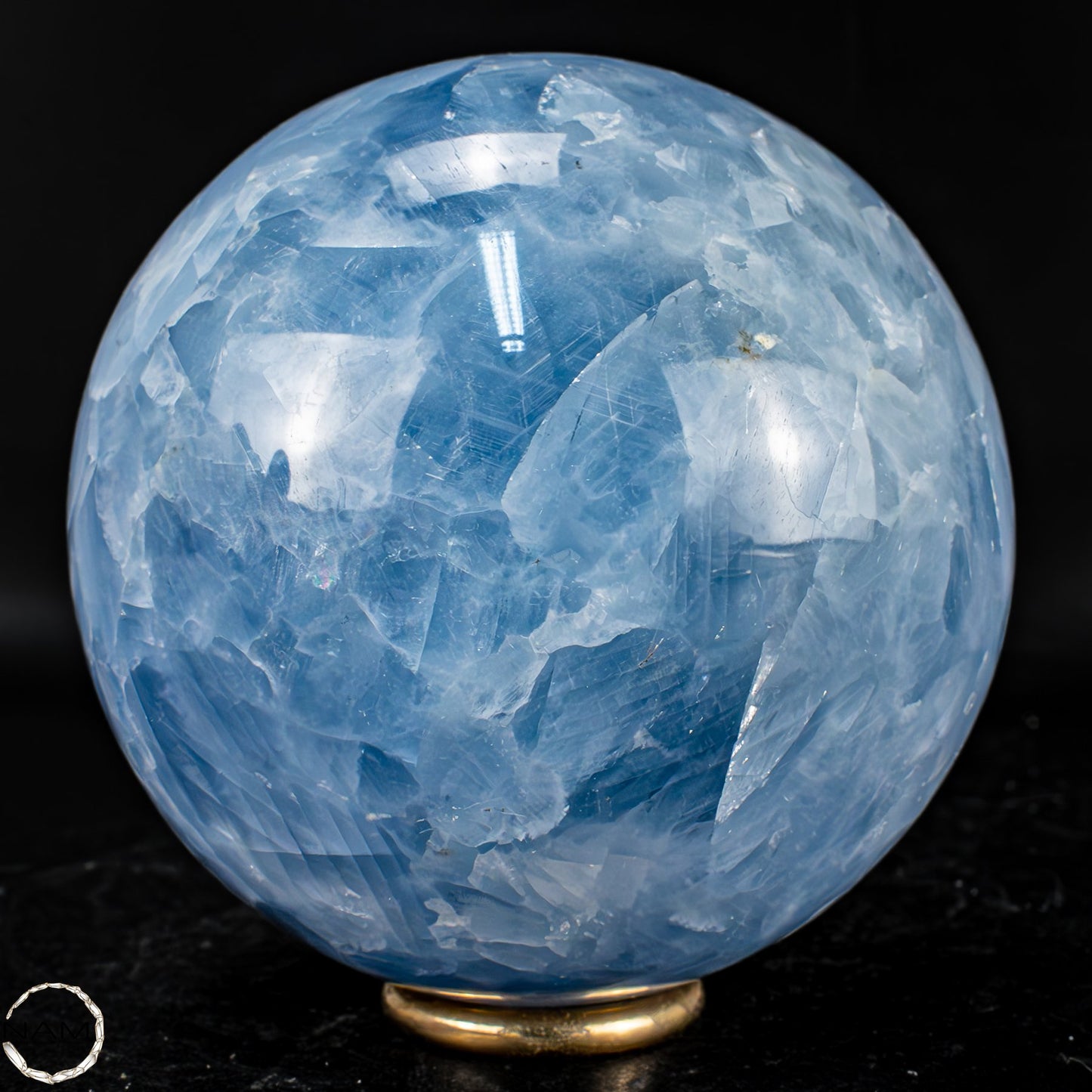 Natürliche Blaue Calcit-Kristall Kugel - 726,76g