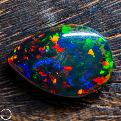 Großer Schwarzer Opal Cabochon - 3,00g 15ct