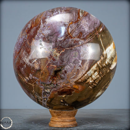 Natürliche Kristall-Kugel aus Versteinertem Holz  - 5089,72g - 170mm
