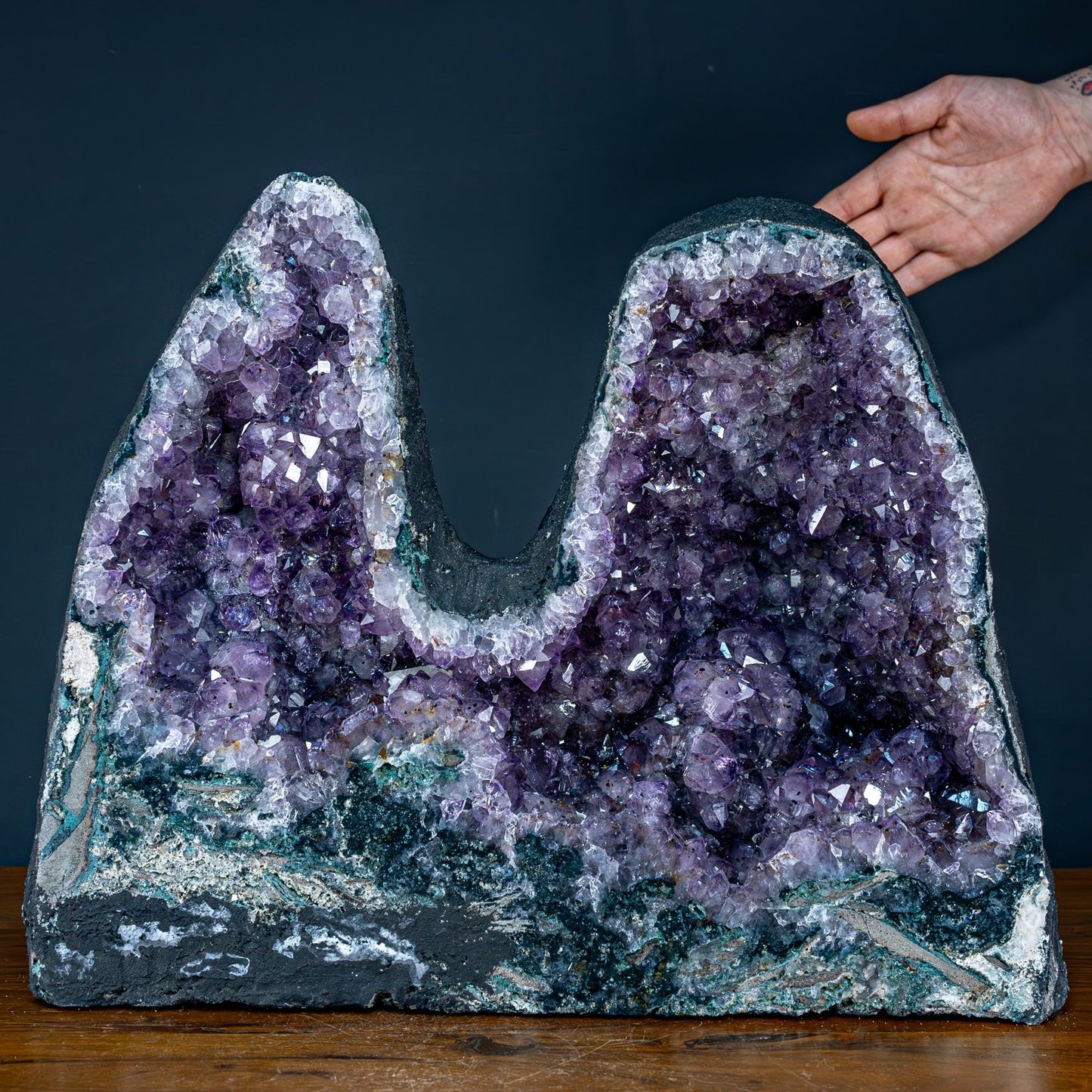 Natürlicher Zwillings-Amethyst und Achat-Druse, Uruguay - 22419,37g