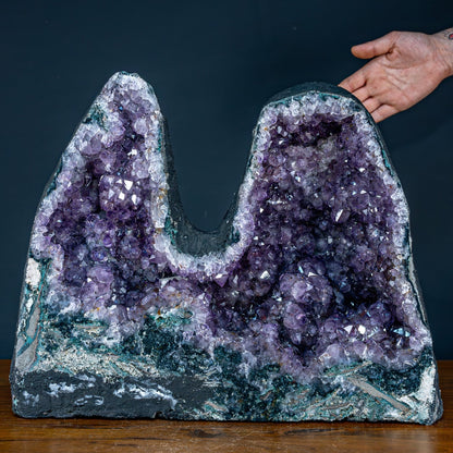 Natürlicher Zwillings-Amethyst und Achat-Druse, Uruguay - 22419,37g