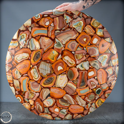 Wunderschöne Tisch-Platte aus Natürlichem Jasper - 13984,11g