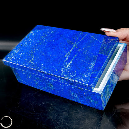 Natürliche  Lapislazuli Schmuckkästchen/Box - 729,91g