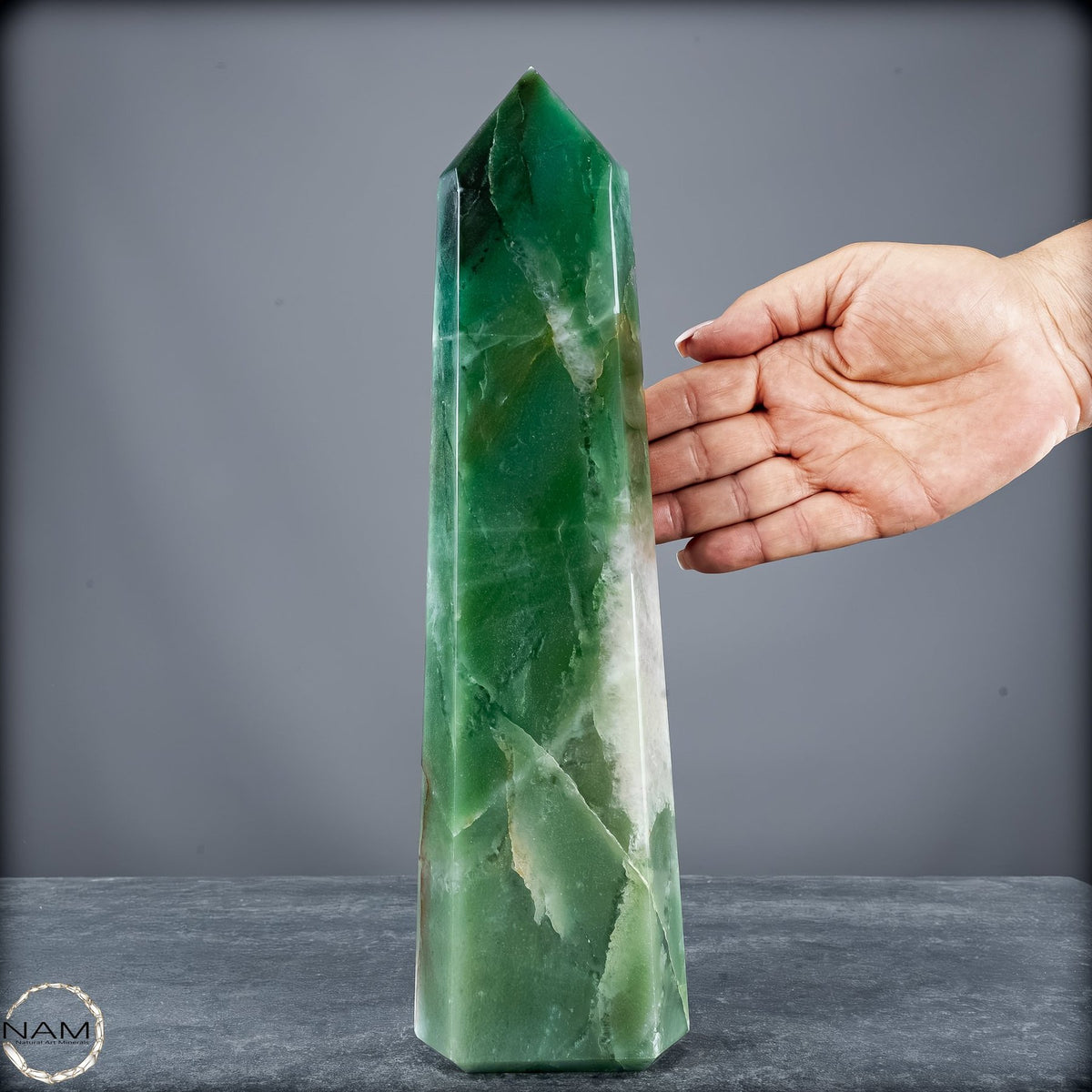 Natürlicher Aventurin Obelisk aus Brasilien - 1818,74g
