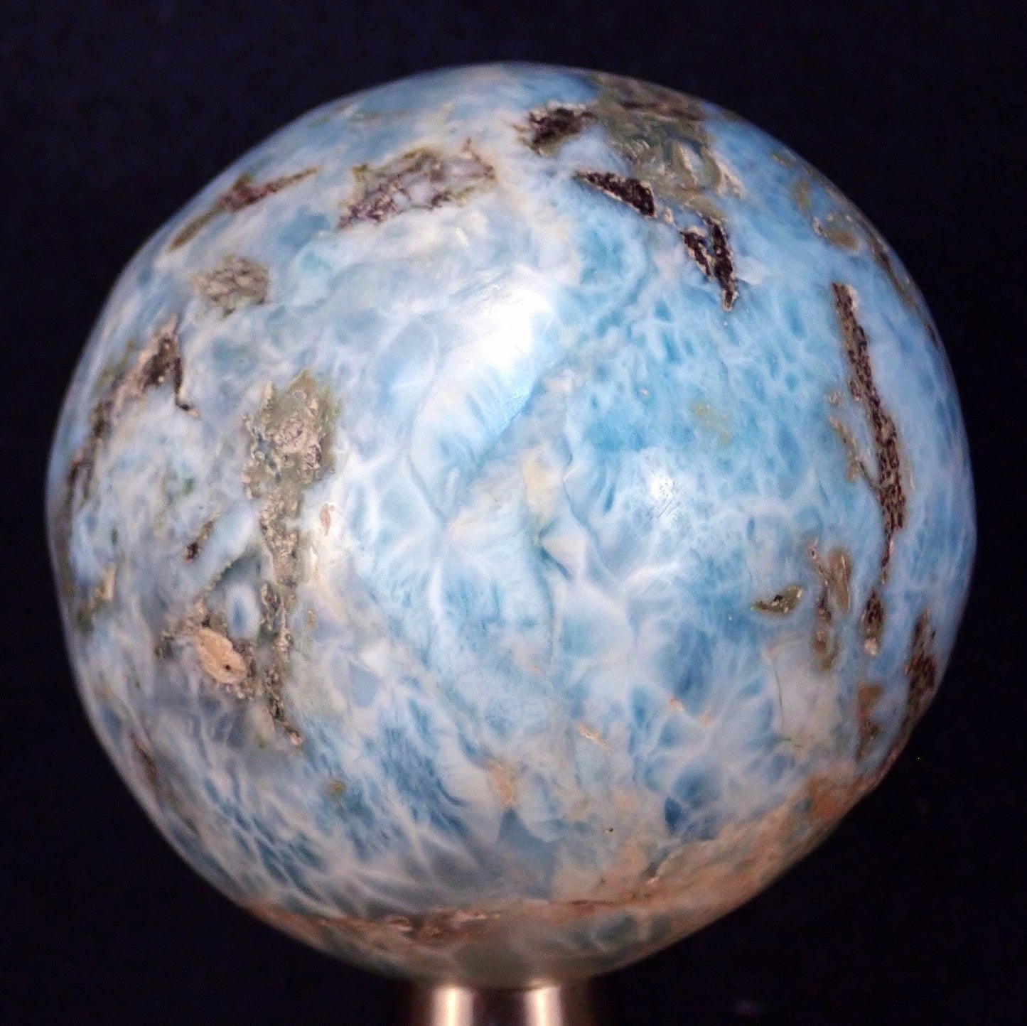 Große Larimar Kugel, 3791.4ct - 80.78 mm - 758.28 g