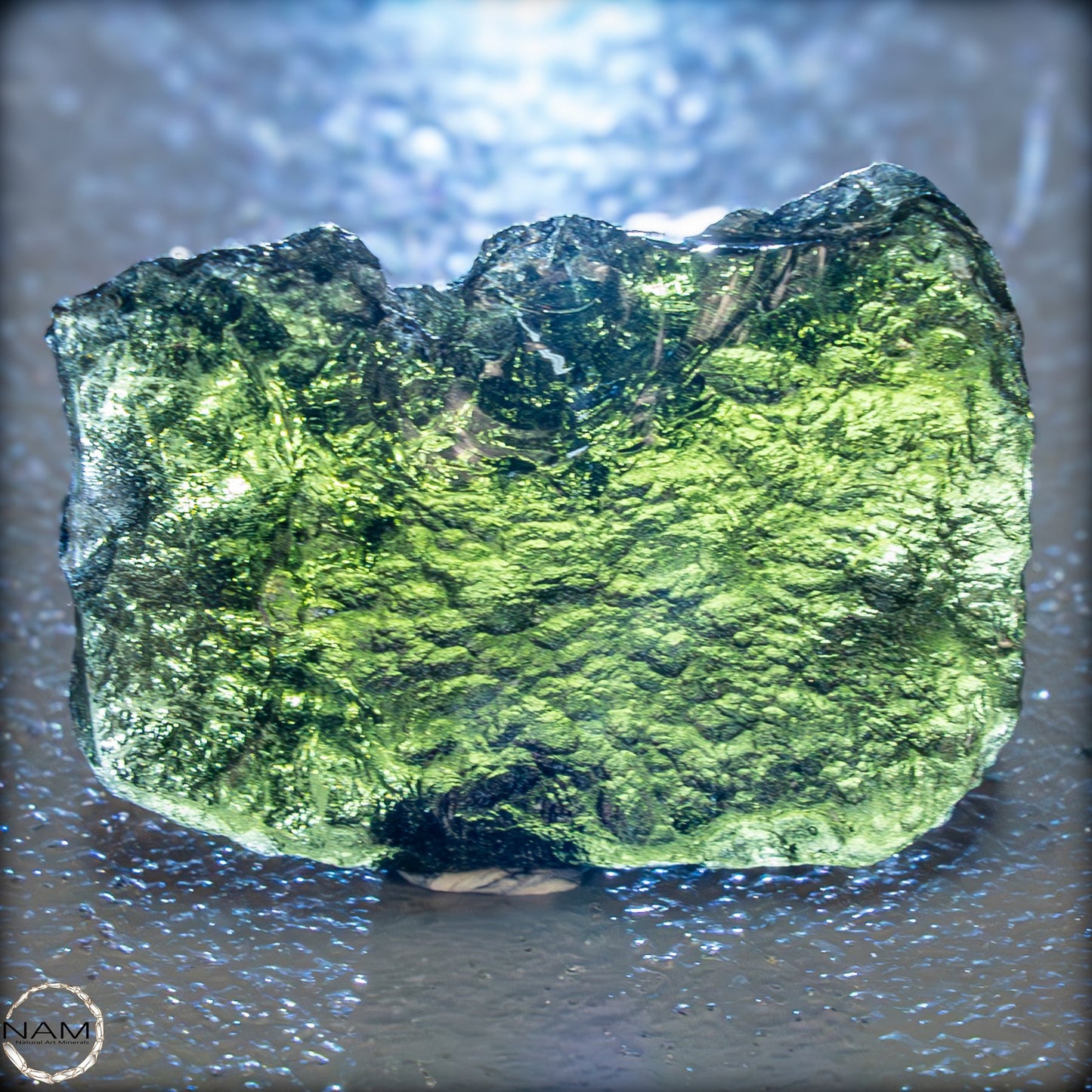 Großer Natürlicher Moldavit Kristall -11,11g 55,55ct
