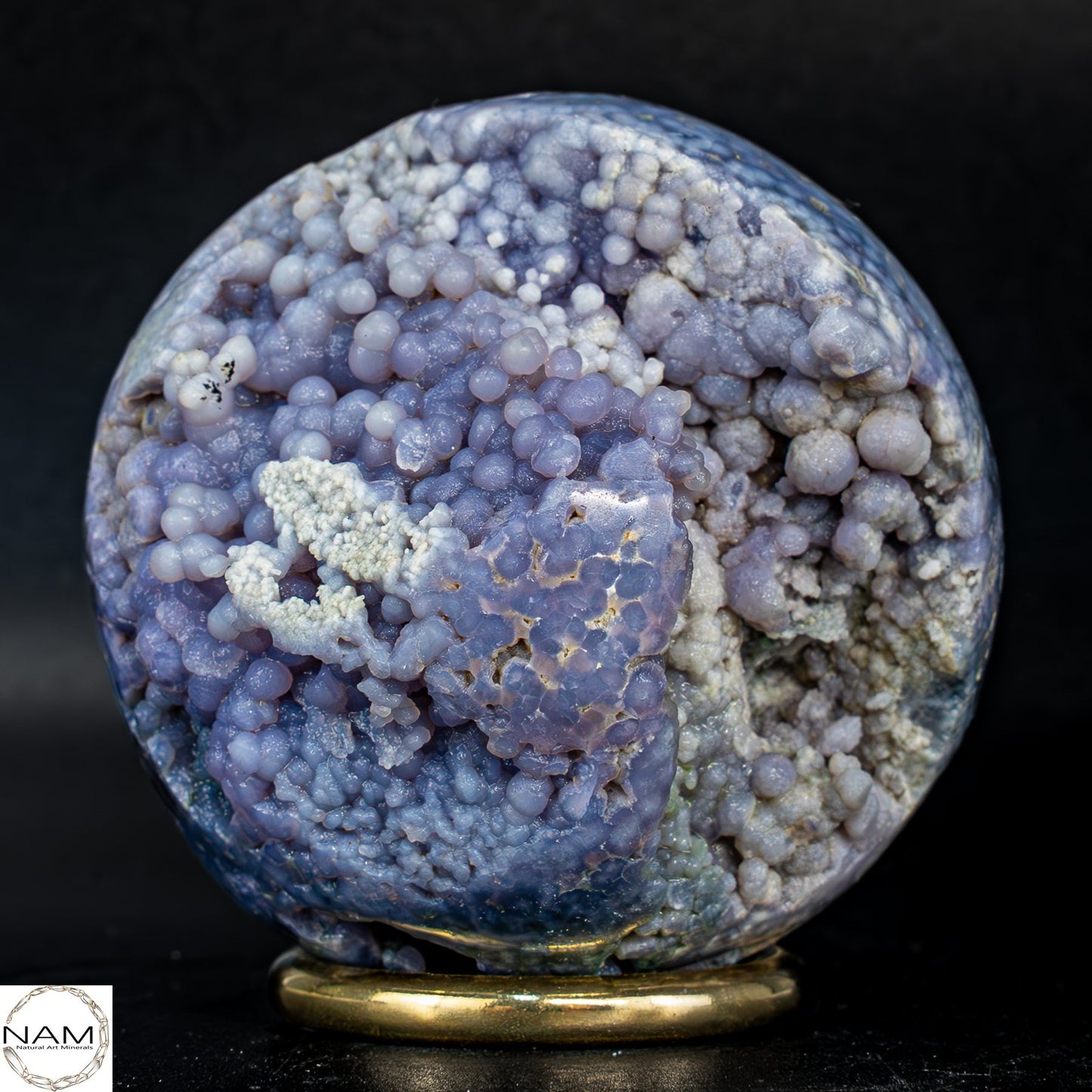 Mystische Traubenachat Kugel in Lavendel-Violett-345,77g 1728.85 ct