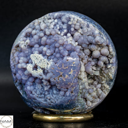 Mystische Traubenachat Kugel in Lavendel-Violett-345,77g 1728.85 ct