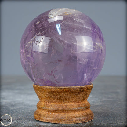 Natürliche Amethyst-Kristall Kugel, Brasilien - 304,44g - 60,4mm