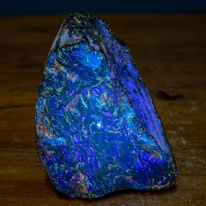 Naturlicher Blau-Roter Bernstein aus Indonesien - 370,58g