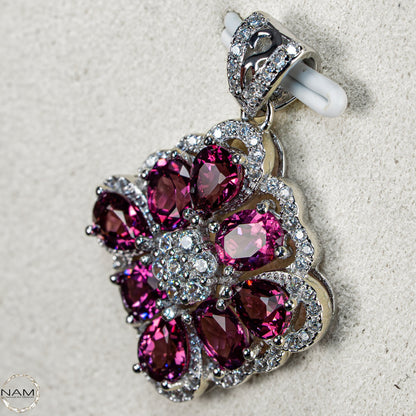 Traumhafter Rubellit-Turmalin Anhänger aus 925er Silber –  17,3ct