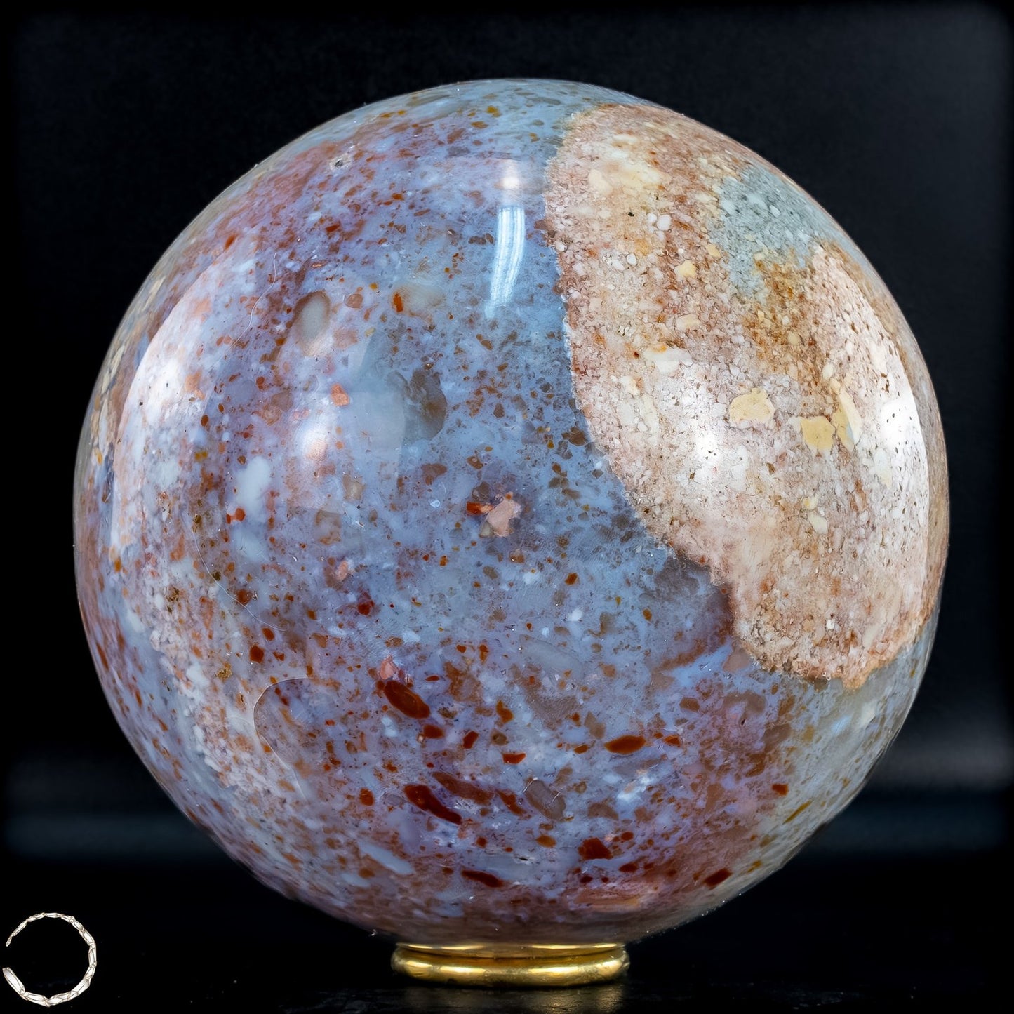 Natürliche Ocean-Jaspis-Achat Kugel - 4994,56g