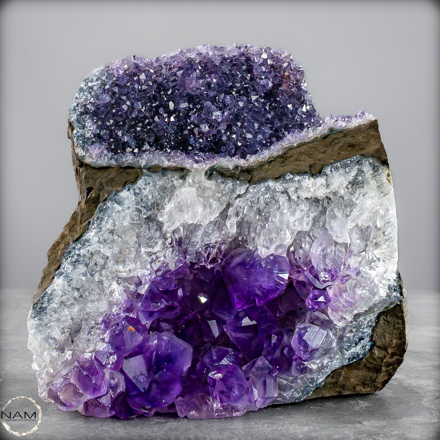 Amethyst-Druse Kathedrale – Naturwunder aus Uruguay – 666,77g