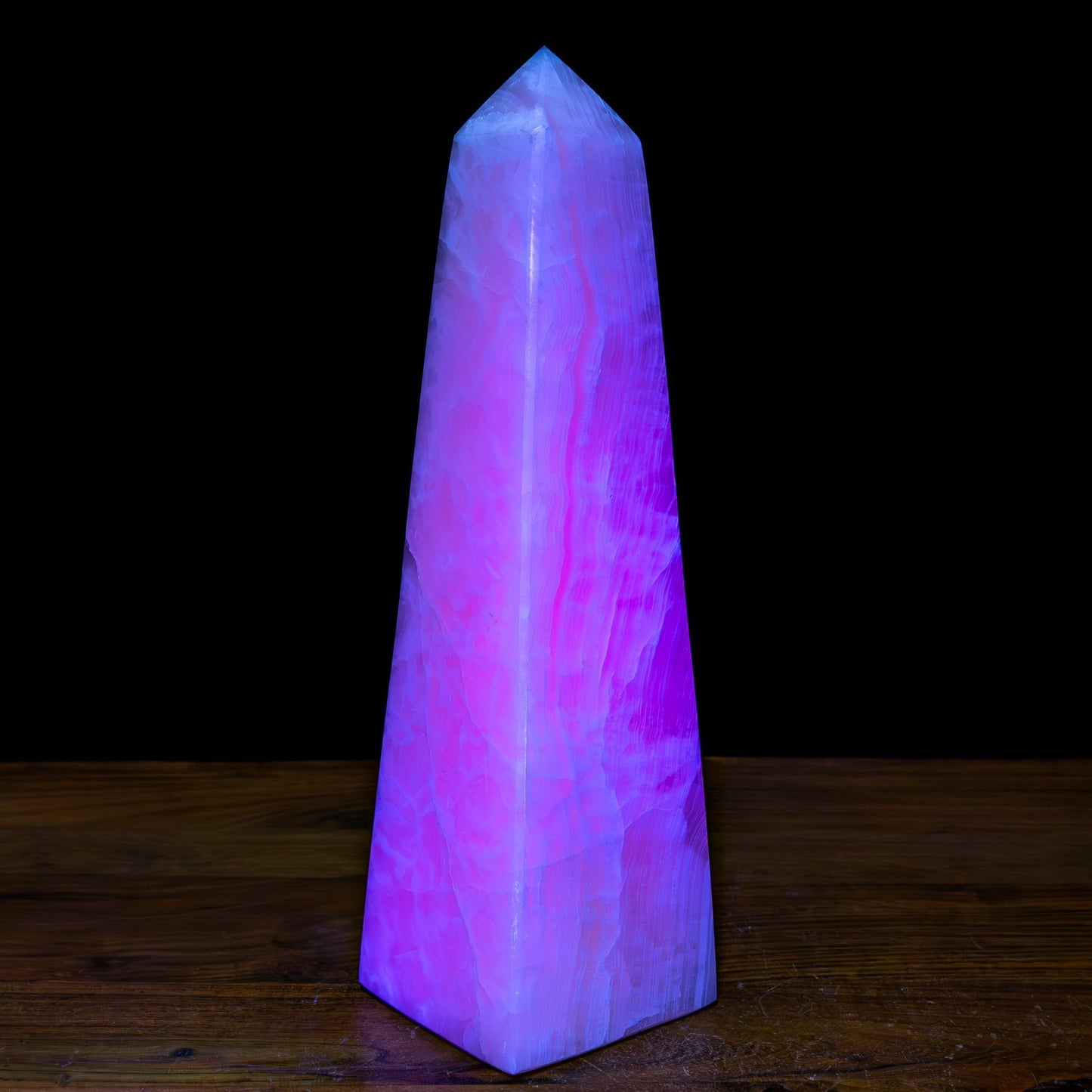 Natürlicher Pinker Aragonit - Kristall Obelisk - 4396,73g