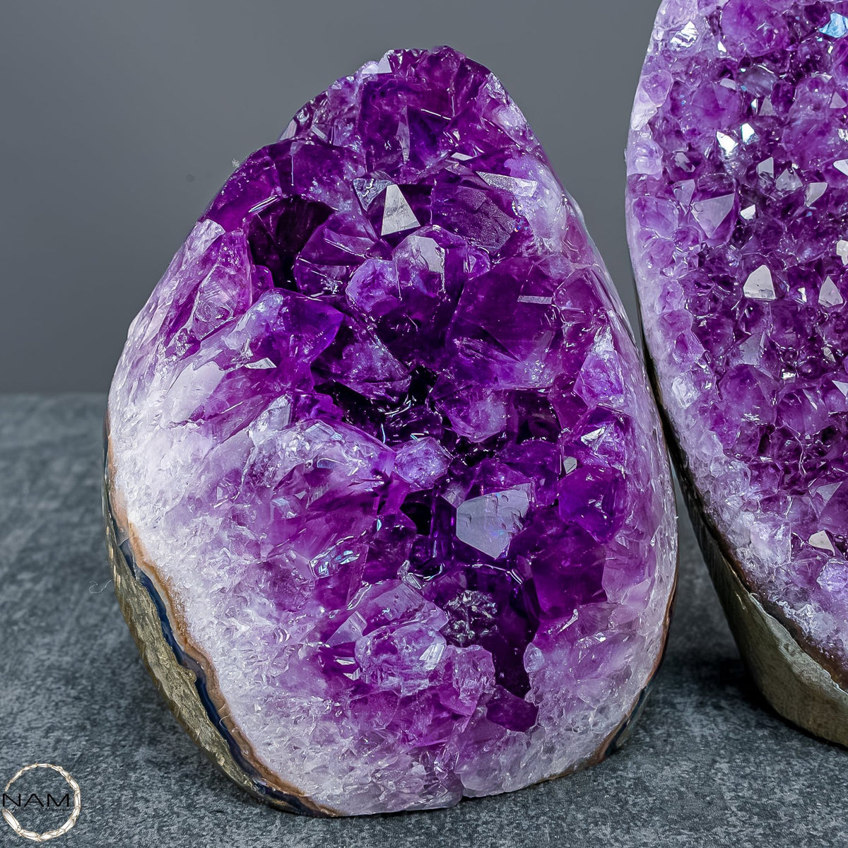 Amethyst-Drusen-Set – Drei einzigartige Kristallwelten – 1641,91g