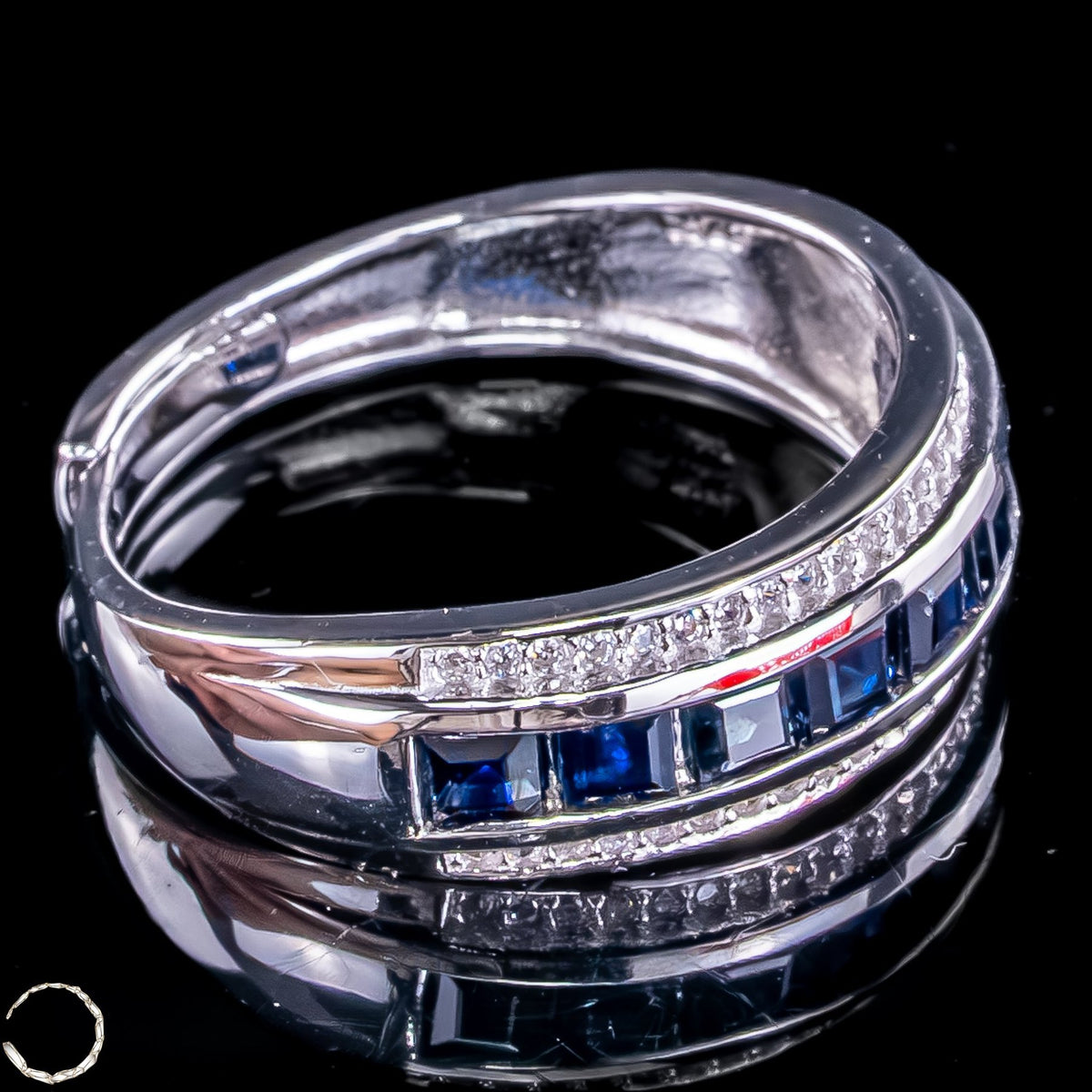 Strahlende Eleganz – Exklusiver Saphir-Ring aus 925er Silber -4,10g 20,5 ct