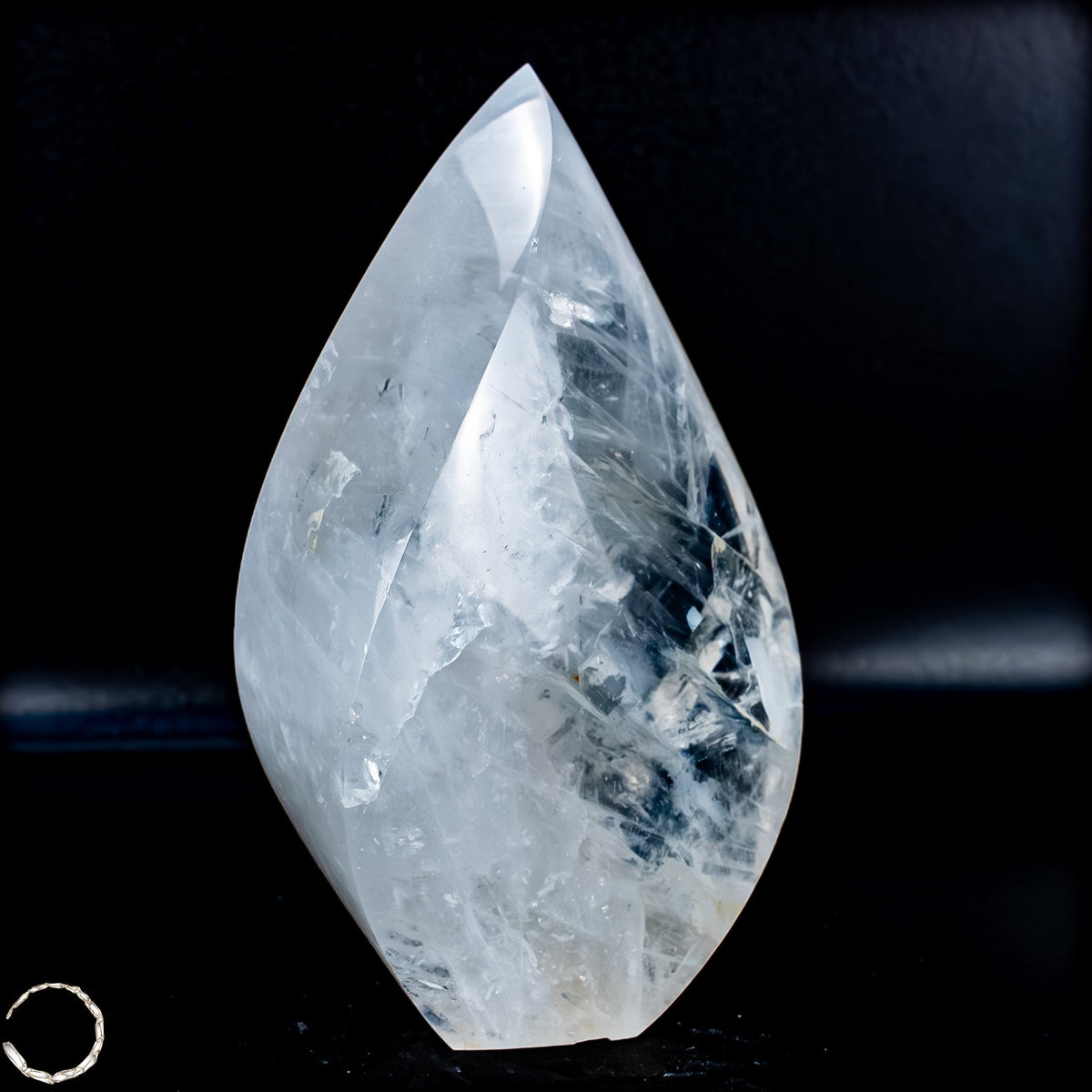 Natürlicher Quarz-Kristall Flamme, Brasilien - 654,35g