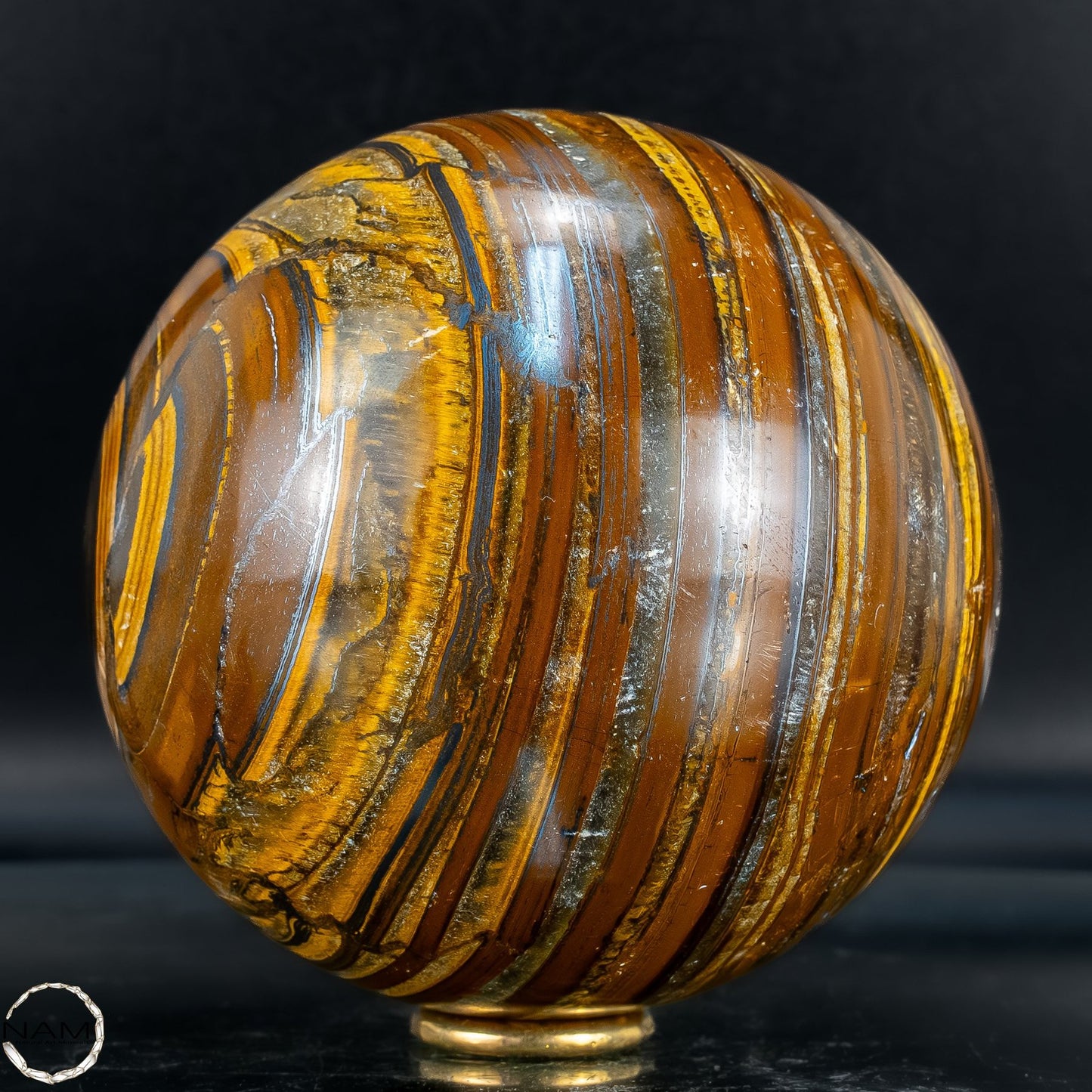 Natürliche Tigerauge-Kugel - 1552,18g