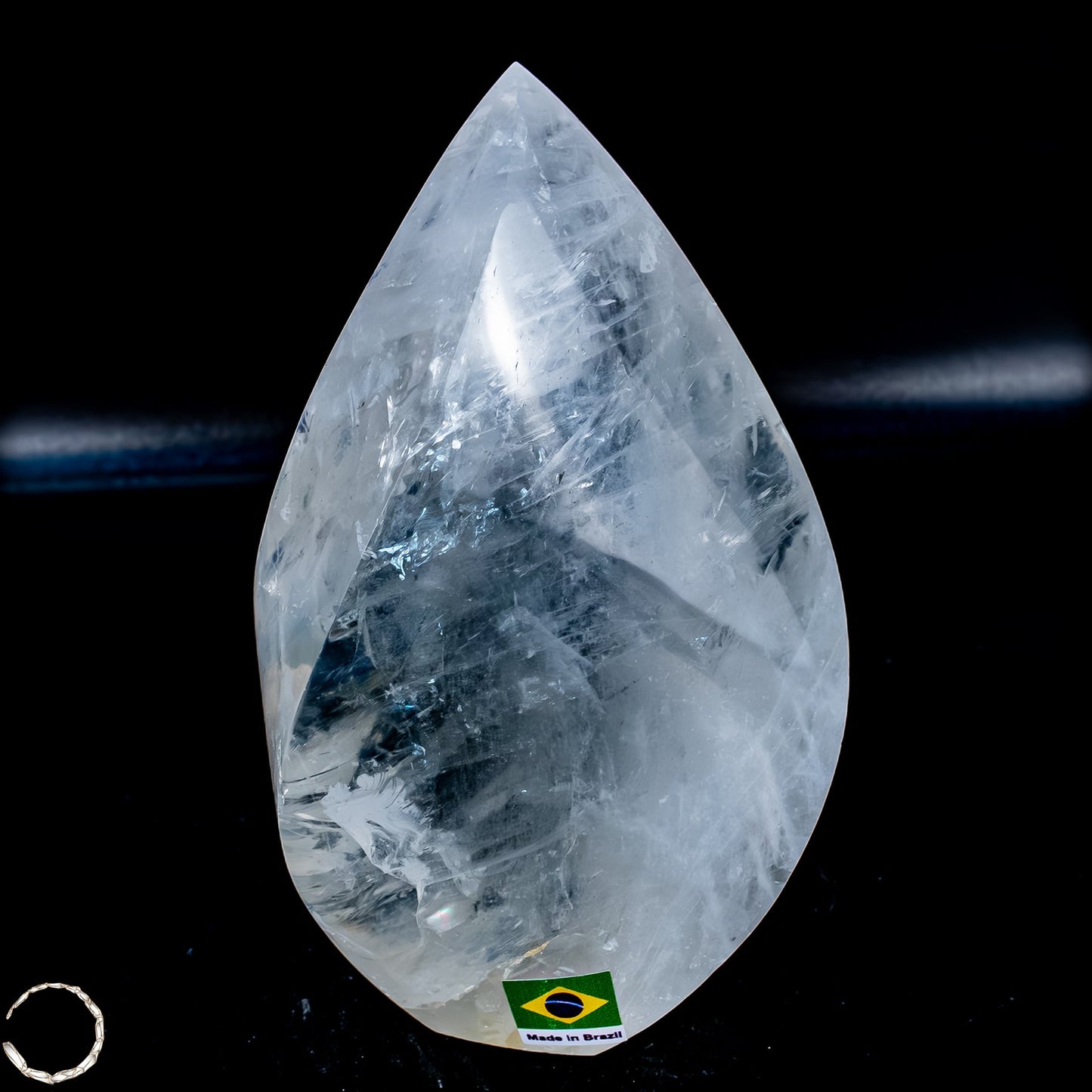 Natürlicher Quarz-Kristall Flamme, Brasilien - 654,35g