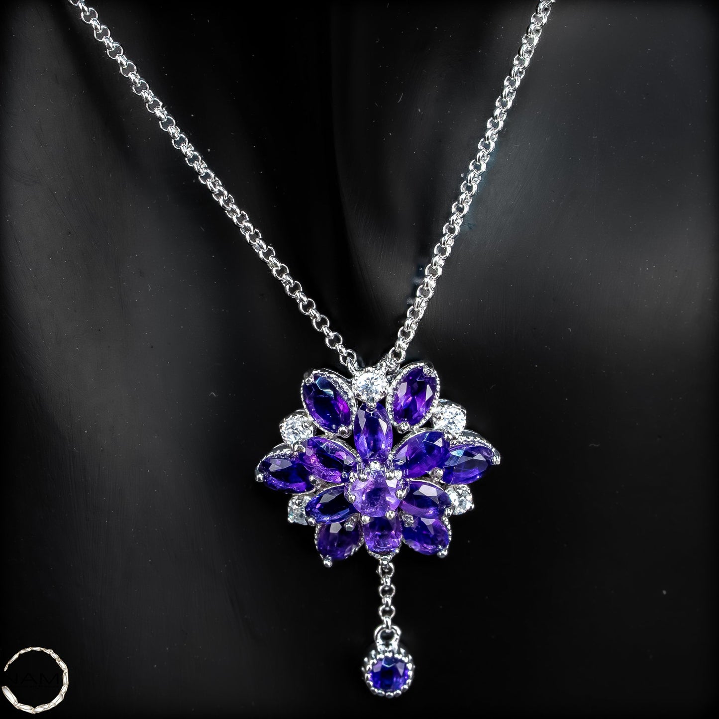 Amethyst-Kette – elegante Tiefe in leuchtendem Violett - 5,97g-29,85ct