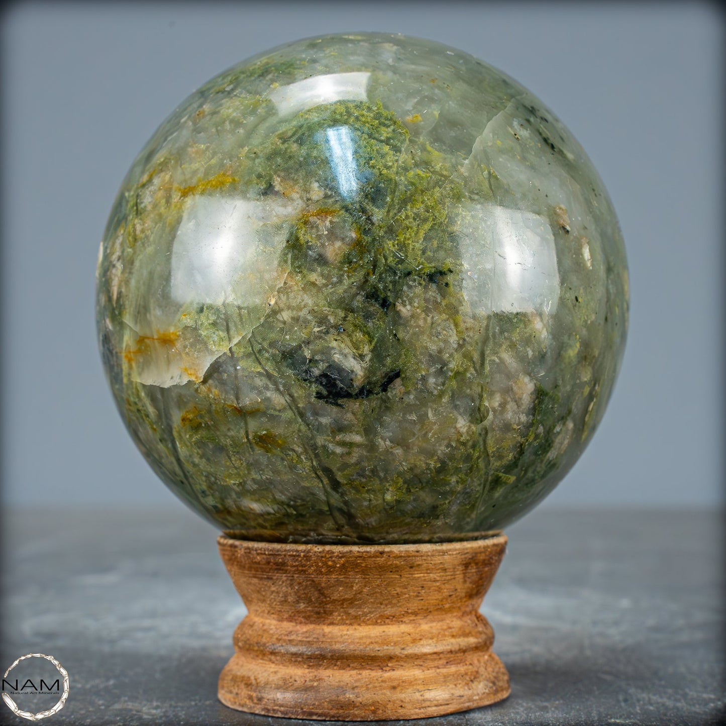 Natürliche Gartenquarz Kristall-Kugel aus Brasilien - 709,55g - 80mm
