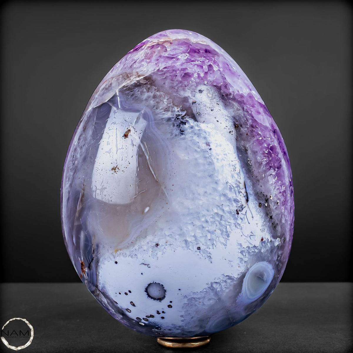 Orca-Amethyst-Ei – Faszinierende Kristallwelten - 3008,47g