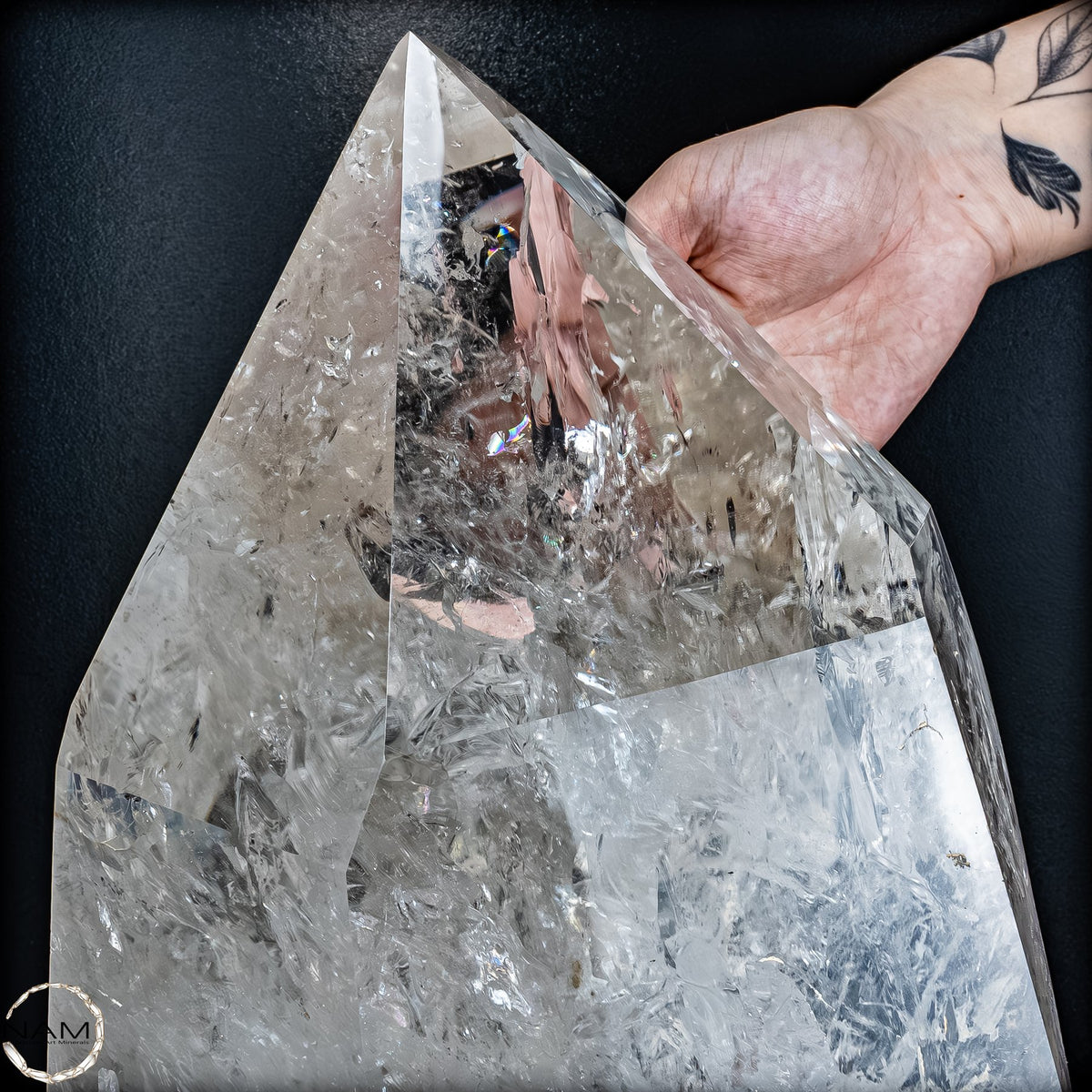 Natürlicher Lumerische Quartz Kristall Phantom auf Ständer - 10802,49g