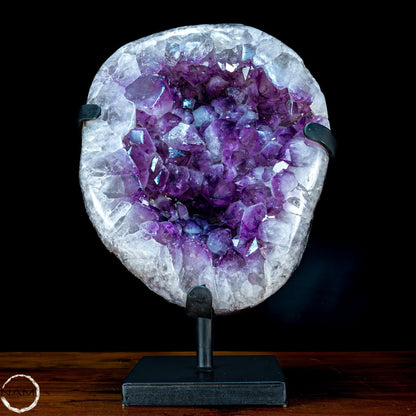 Große Natürliche Amethyst-Kristalle/Druse auf Ständer - 25653,08g