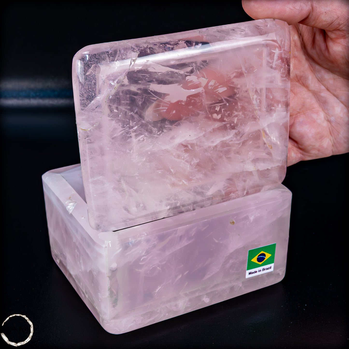 Rosenquarz Schmuckkästchen – Eleganz für Ihre Lieblingsstücke - 859,25g