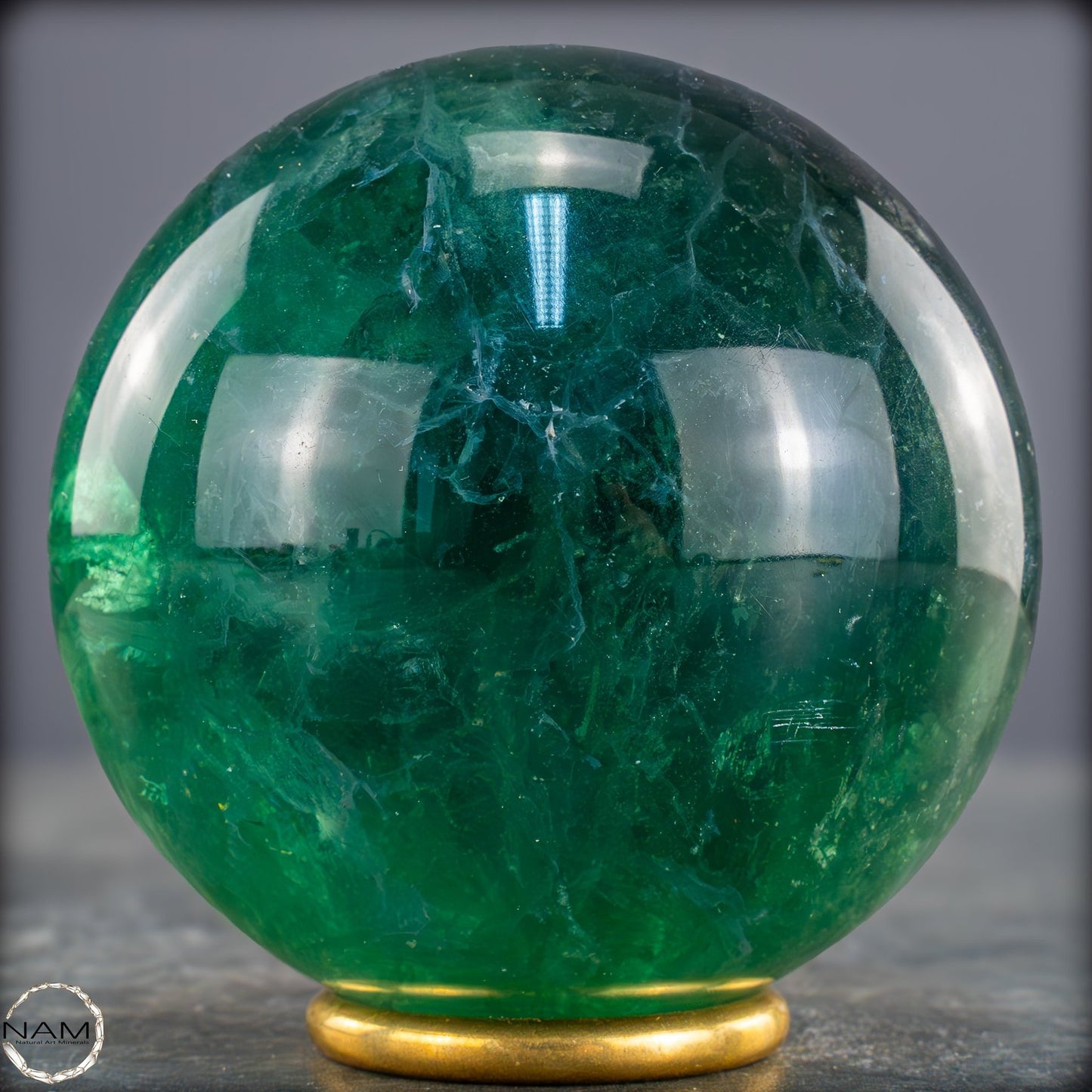Natürliche Grüne Fluorit Kristallkugel, Spitzenqualität - 1001,02g
