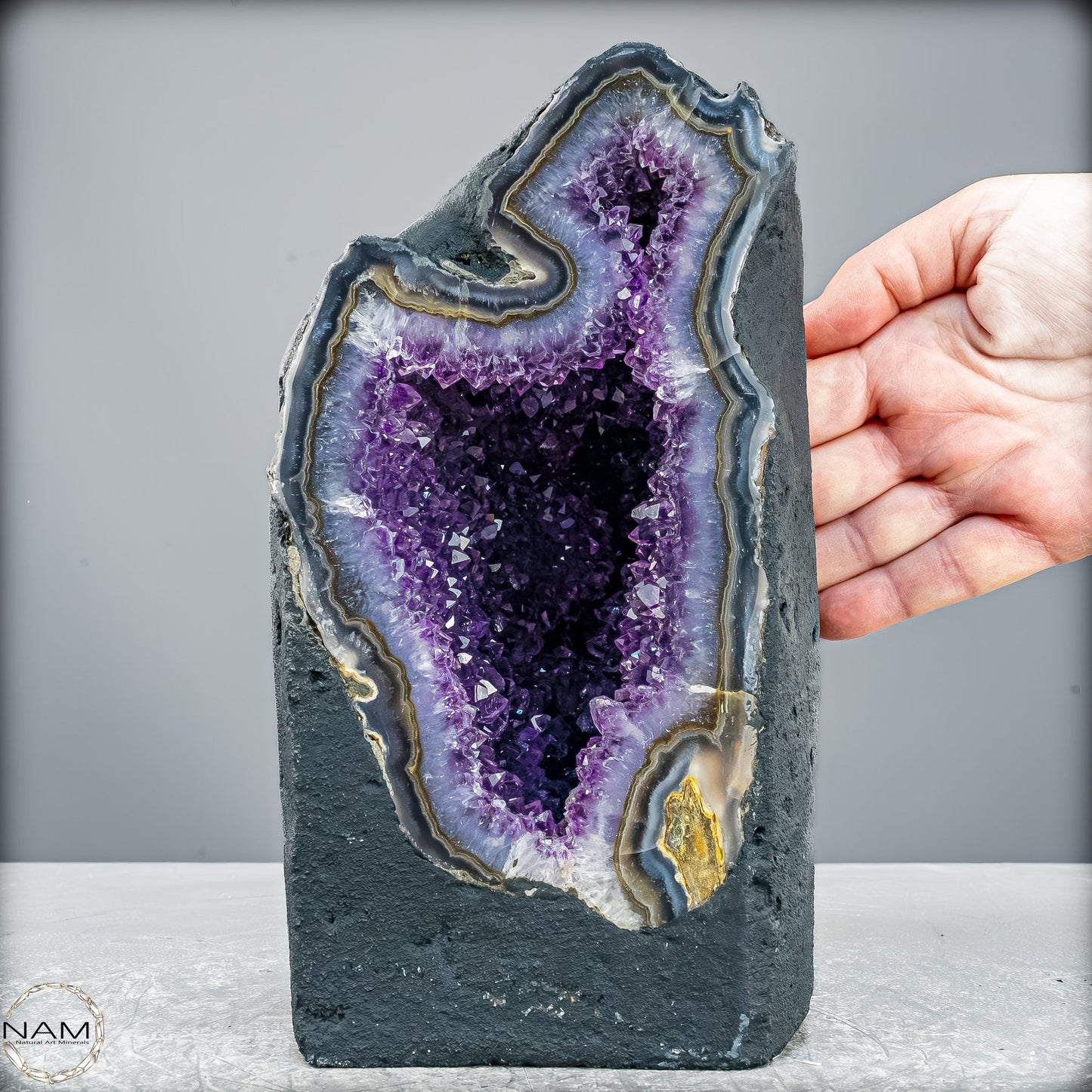 Amethyst-Druse Kathedrale – Naturwunder aus Uruguay – 3833,45g