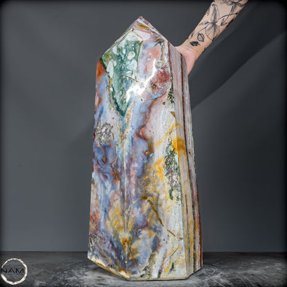 Natürlicher Ocean Jasper Kristall-Obelisk - 42463,59g