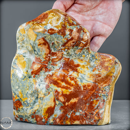 Natürliche Indonesische Picture Jasper-Kristall Freiform – 1434,81g