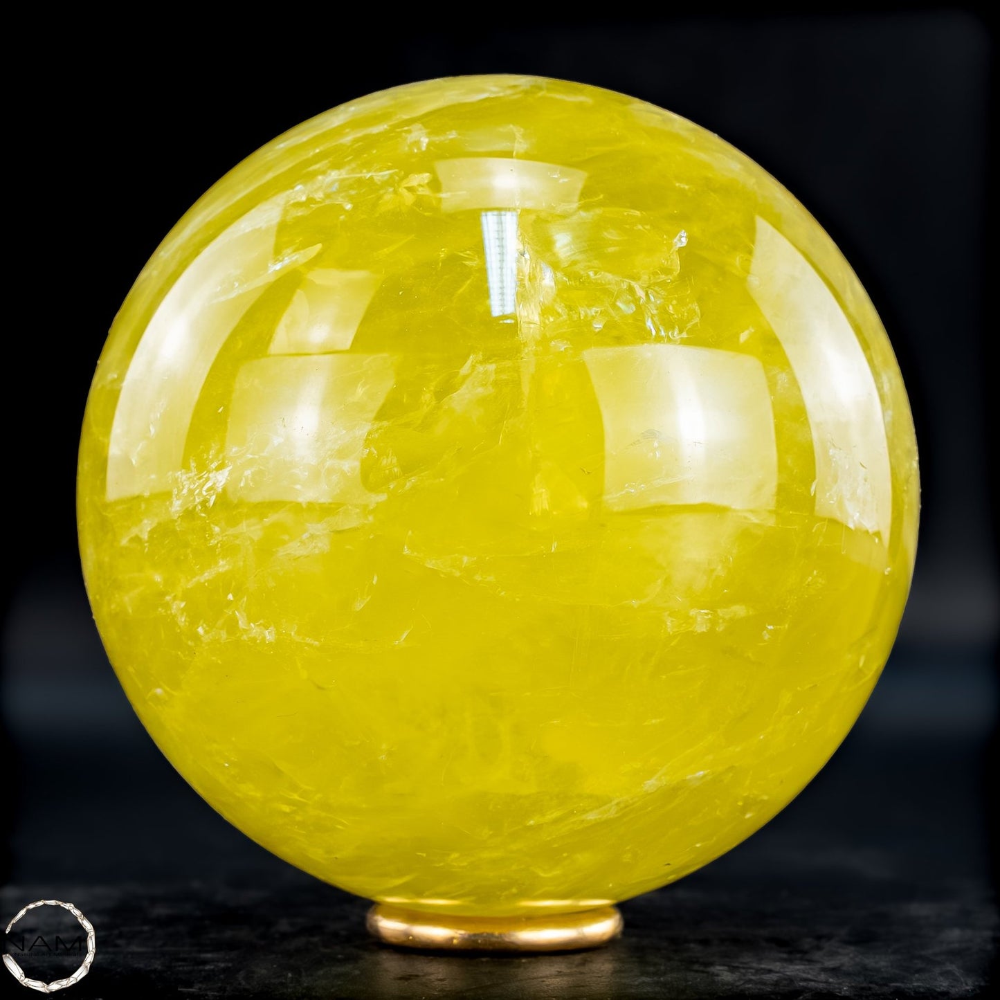 Top Qualität Transparenter Citrin Kristall Kugel - Brasilien - 992,18g