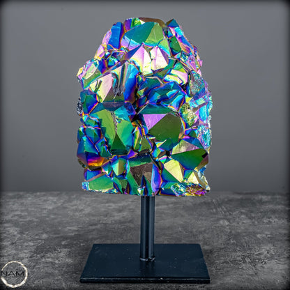 Kristall-Aura-Amethyst auf Ständer – 1377,44g