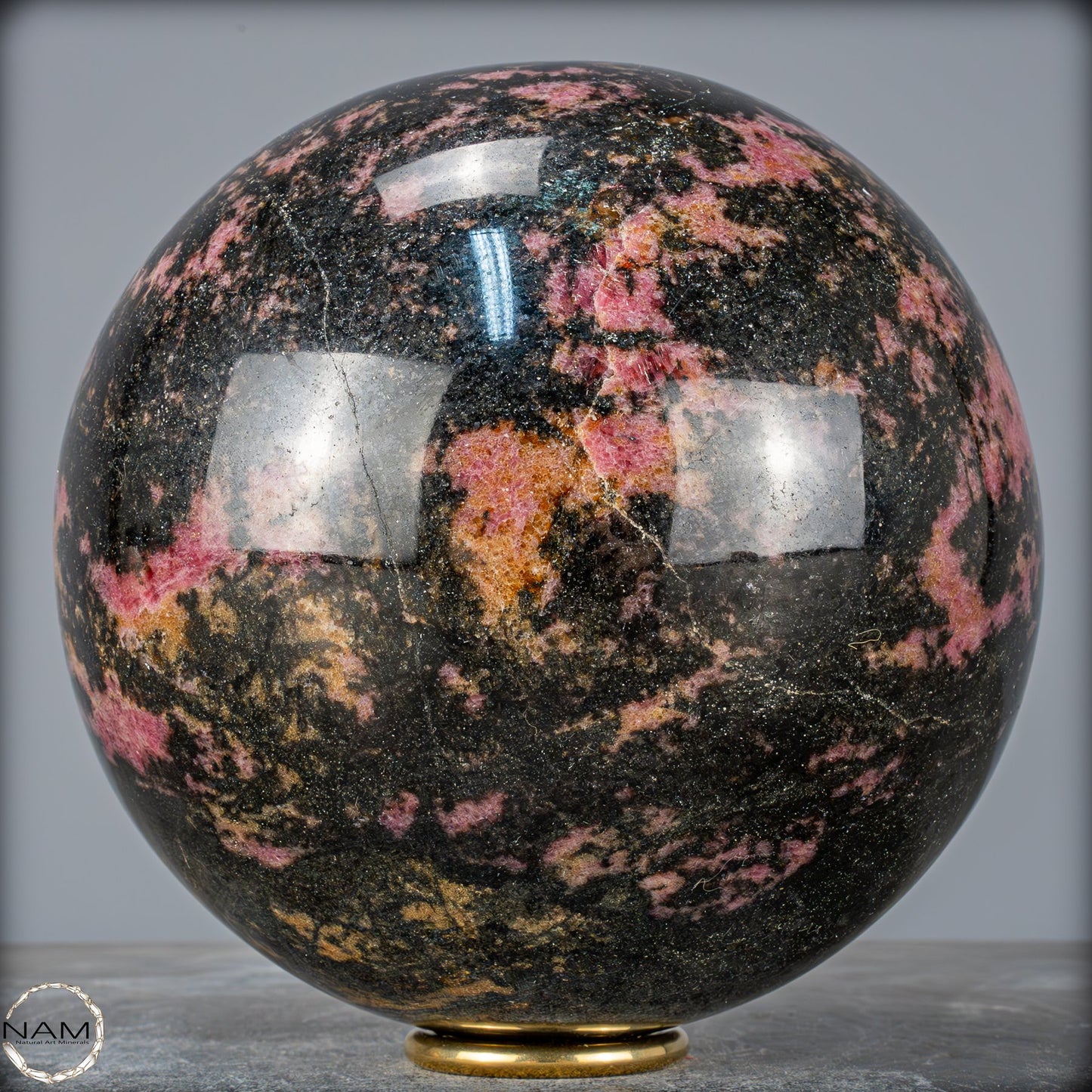 Natürliche Große Rhodonit-Kristall Kugel - 9872,13g - 180mm