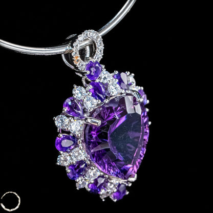 Amethyst-Anhänger – ein Meisterwerk aus Licht, Tiefe und Eleganz  6,97g 34,85ct