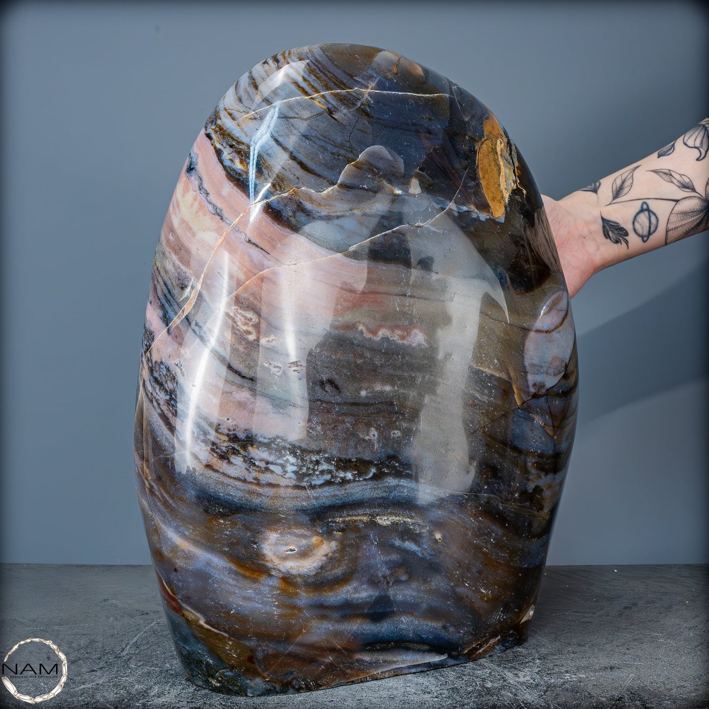 Natürliche Gebänderter Achat Kristall-Freiform - 19370,33g