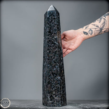 Natürlicher Merlinit (Gabbro) Kristall Obelisk - 4984,28g