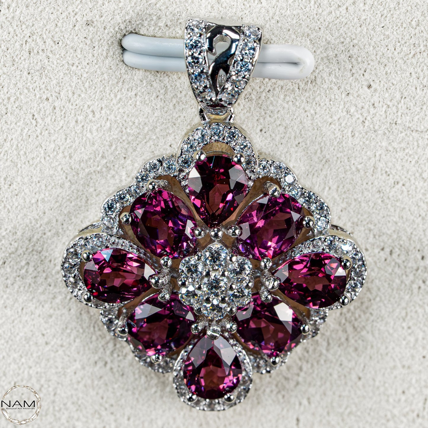 Traumhafter Rubellit-Turmalin Anhänger aus 925er Silber –  17,3ct