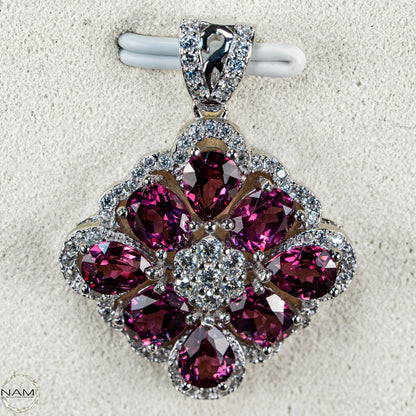 Traumhafter Rubellit-Turmalin Anhänger aus 925er Silber –  17,3ct