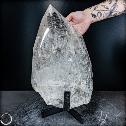 Natürlicher Lumerische Quartz Kristall Phantom auf Ständer - 10802,49g